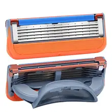 Профессиональное бритвенное лезвие из нержавеющей стали с пятислойным ручным заменителем режущая головка инструмент для удаления бороды для мужчин бритва для лица