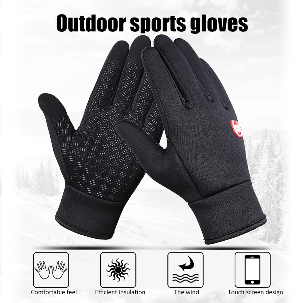 

Winter Warm Skiing Gloves Waterproof Windproof Anti-slip Touch Screen Gloves Cold Weather Gloves Outdoor Sports For Men Women