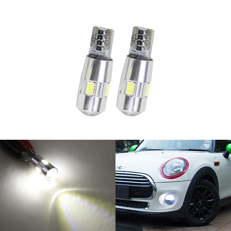 Подходит для Mini Cooper F54 F55 F56 R50 R52 R53 R55 R56 R57 R58 2x T10 W5W Автомобильные светодиодные
