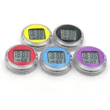 Новые мини точные мотоциклетные автомобильные часы водонепроницаемые палки-на кронштейн для мотоцикла часы мото цифровые часы с секундомером