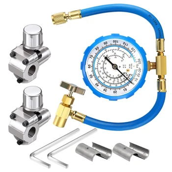 

R134A Automotive Air Conditioning and Fluoride Tools Refrigerant Detection and Fluoride Tube with 2 BPV31 Valve Sleeves