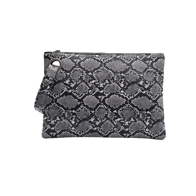 NIGEDU Women Clutch Fashion 3D Python Pattern Envelope Clutches Oversized  Purse Bag Rhinestone Evening Party Handbag