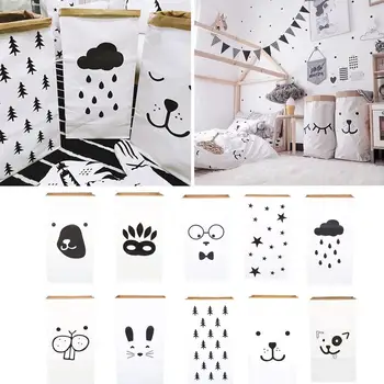 

Storage Bag Laundry Bag Organizer Baby Kids Room Home Decor Kraft Paper Creative
