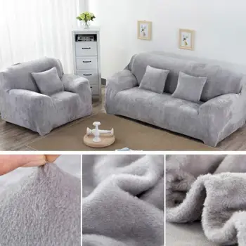 

Economic Sofa Cover Home Polyester Beautiful Clean Slipcover Dustproof DIY Couch Cover Plush Stretch Office Hotel