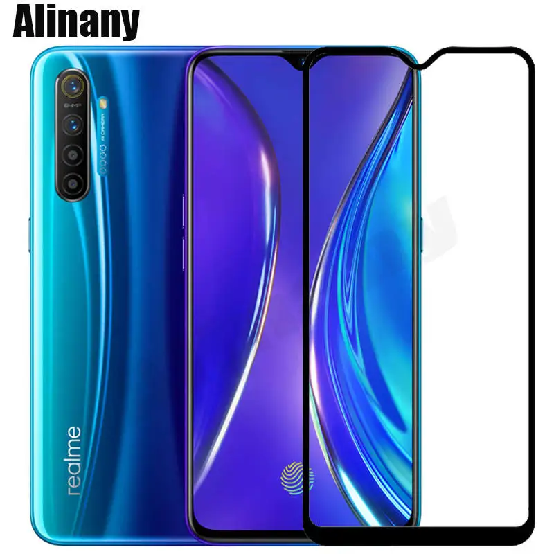 Закаленное стекло для Realme X2 Oppo полное покрытие | Мобильные телефоны и аксессуары