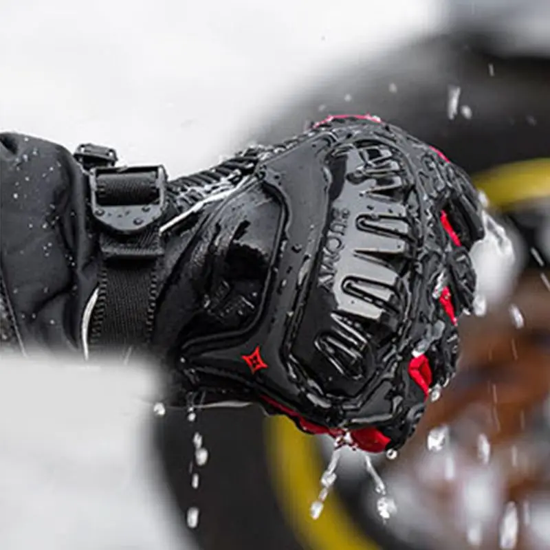 Мотоциклетные Перчатки с сенсорным экраном водонепроницаемые и ветрозащитные все пальцы, чтобы согревать четыре сезона локомотив длинные перчатки аксессуары