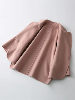 

Abrigos Mujer Invierno Double-side Women Short Casual Wool Coat Female Spring Autumn Jacket 38066 WYQ1430