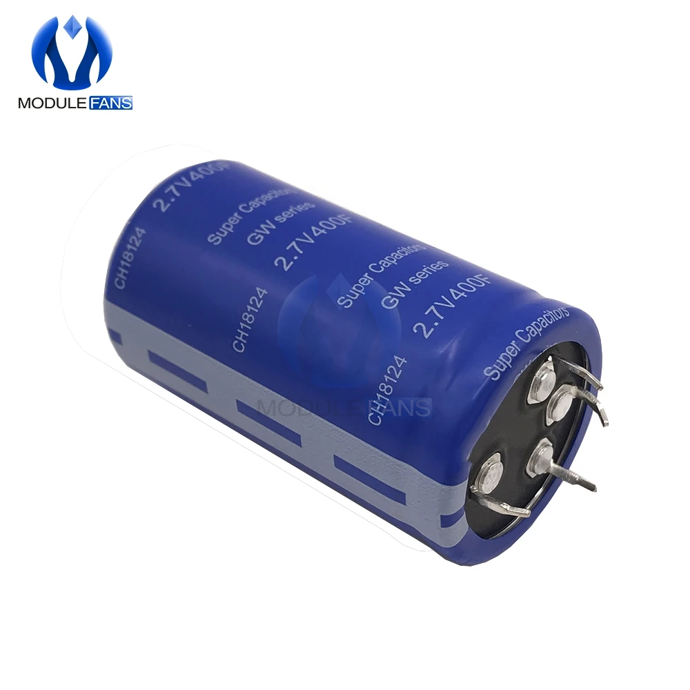 6 шт. для автомобиля 2,7 V 400F 35*62 мм с наружной резьбой 4 Pin сверх яркий конденсатор низкая ESR супер конденсатор с алюминиевой крышкой с защитой доска Батарея макетирования