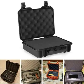 

Shockproof protective safety box Waterproof Case Bag Tool Kits with Sponge Storage Box Organizer Hardware Toolbox 250*200*76MM