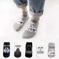 Для мужчин Новое поступление Звездные войны носки хлопковые повседневные Стандартный Смешные счастливых с низким голенищем в стиле