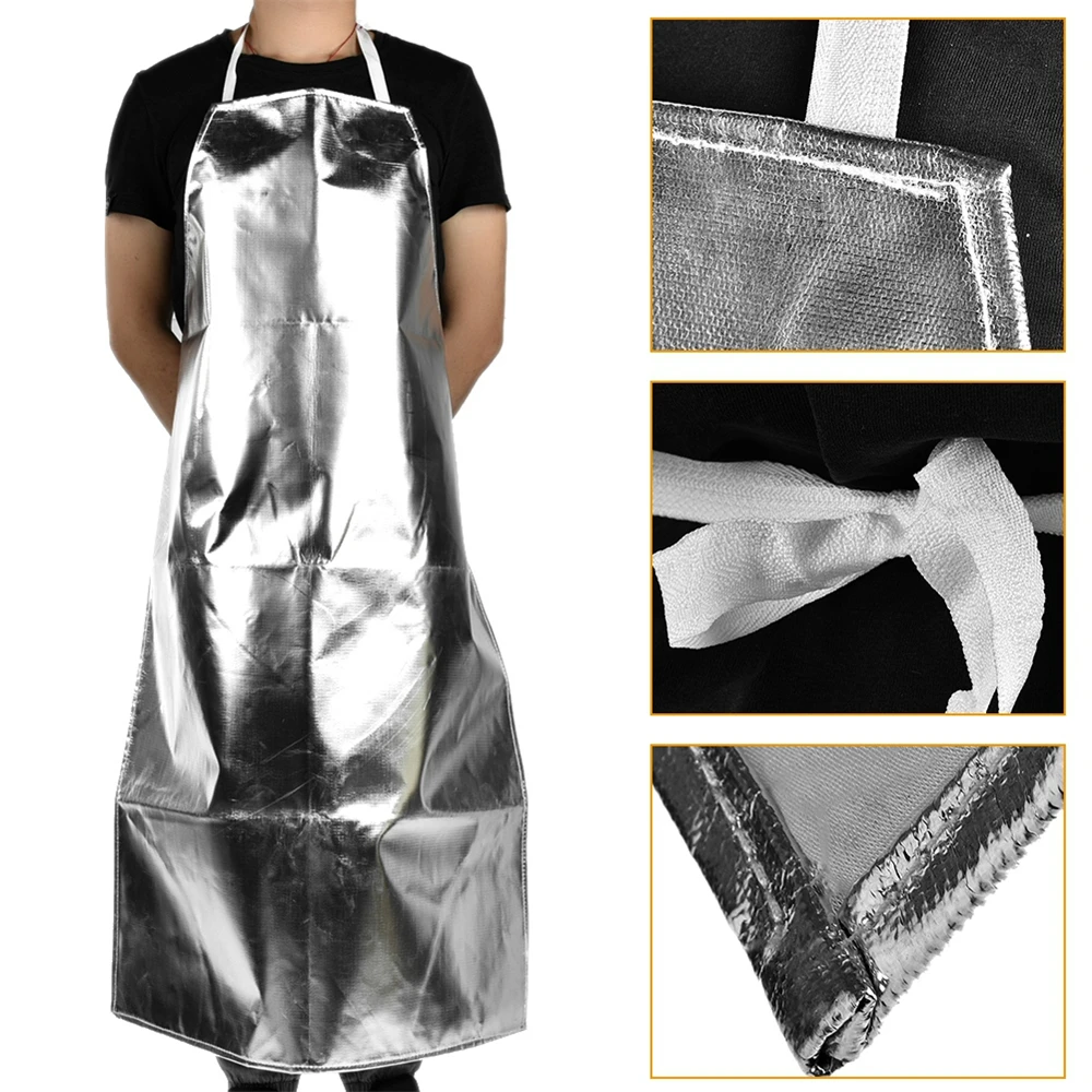 Aluminum Foil Insulation Industrial Apron 1000 Degrees Celsius Thermal Insulation Fire-Retardant,welding protective gear