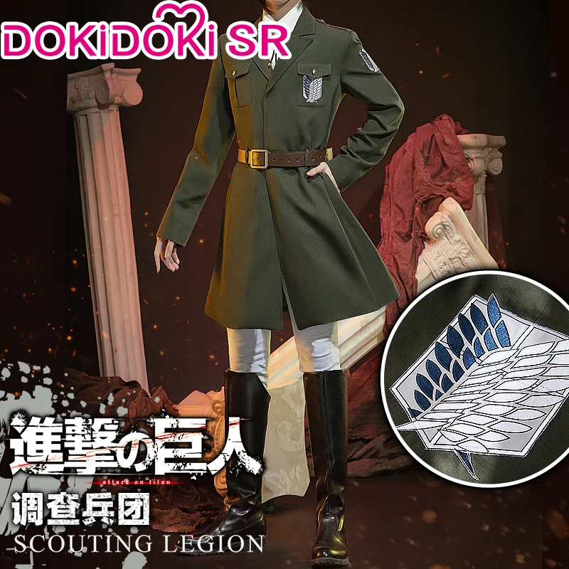 PRE-SALE DokiDoki-SR аниме Атака Титанов Косплей Shingeki no Kyojin Аниме Костюм Леви корпус