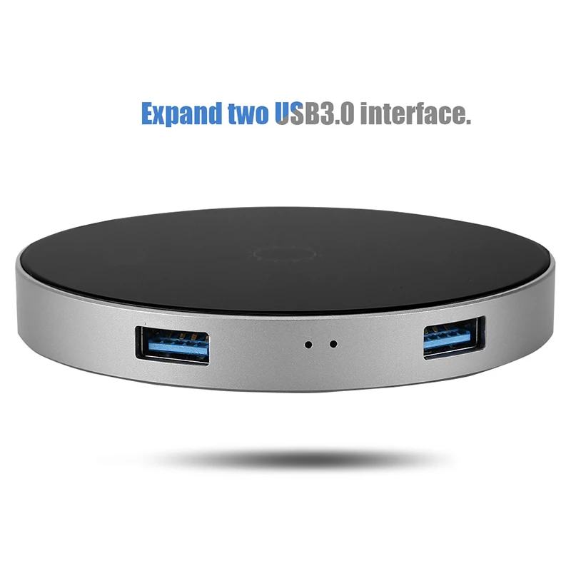 TYPE-C мульти-Функция адаптер конвертер поддерживает Беспроводной Bluetooth зарядка Круглый 7-1 концентратор с USB Интерфейс