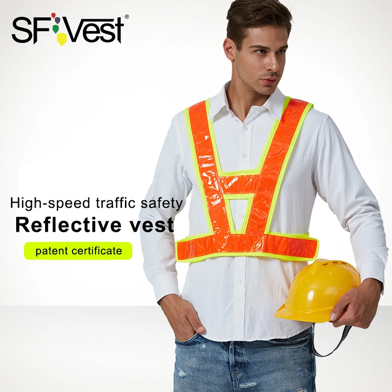 SFvest высокая видимость защитные жилеты строительство безопасности дорожного движения Рабочая одежда