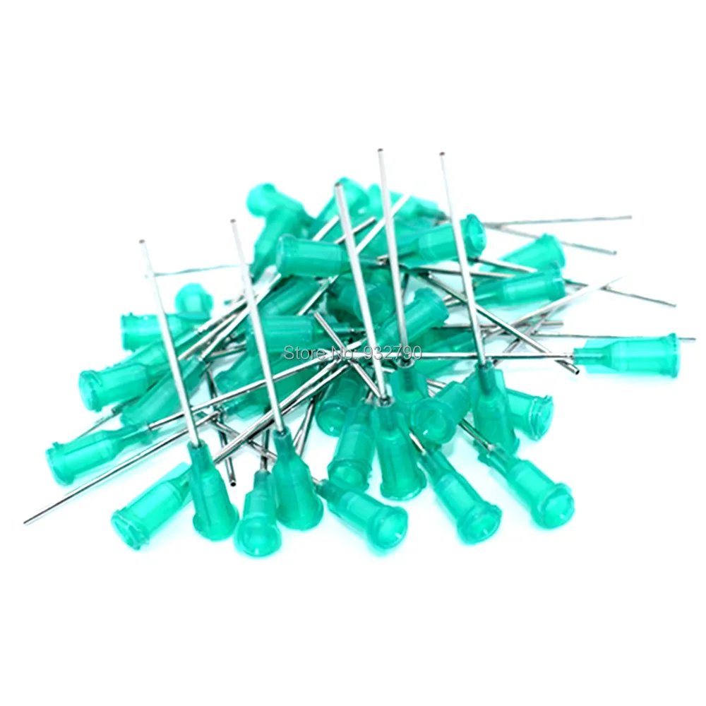 

100pcs 18G Dispensing Glue Syringe 1.5" Blunt Tip Needle Ink Refill Mixing Liquid Adhesive Dispensing Needle Syringe Needle Tip