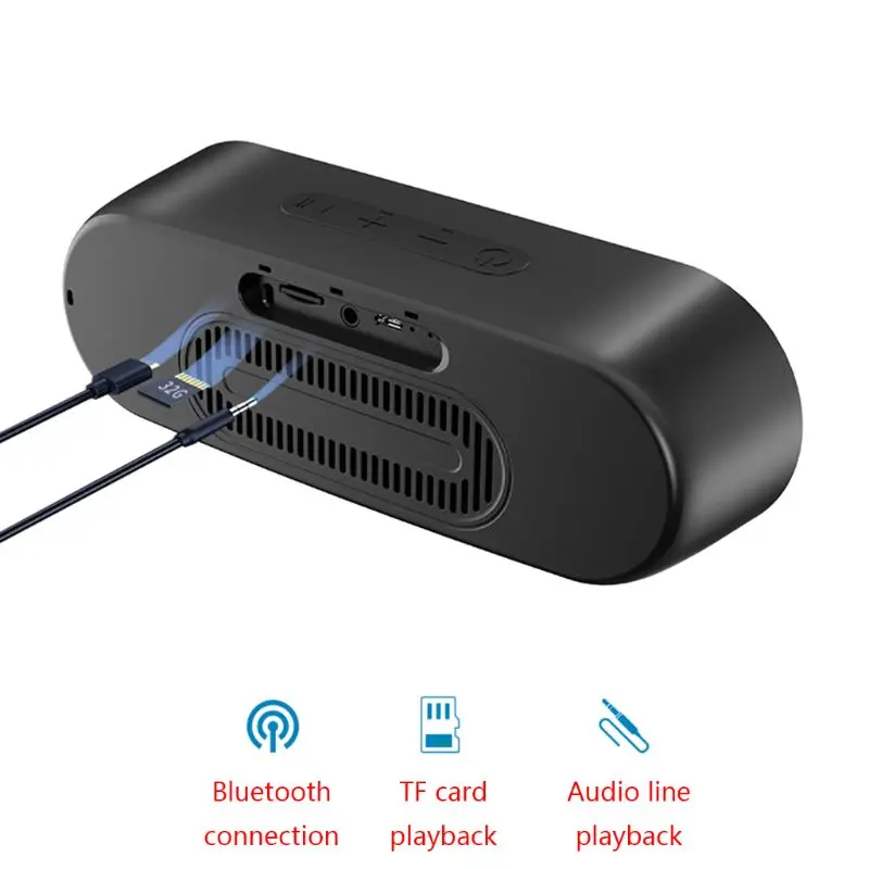 Bluetooth динамик беспроводной стерео Бас Hifi динамик Поддержка TF карта USB светодиодный светильник