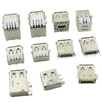 5PCS USB Type A Standard Port Female Solder Jacks Connector PCB Socket Type B 90 Degree Horizontal Straight Insertion Patch - Image 3