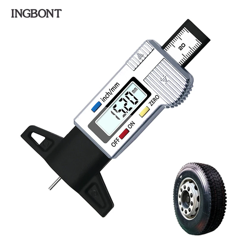 Tool Measuring Tire Tread Depth Thickness Gauge Tire Tread 20mm Car