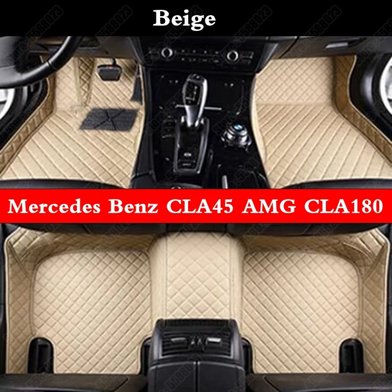 Коврик автомобильный под заказ для Mercedes Benz CLA45 AMG CLA180 CLA200 CLA250 кожаный всесезонный