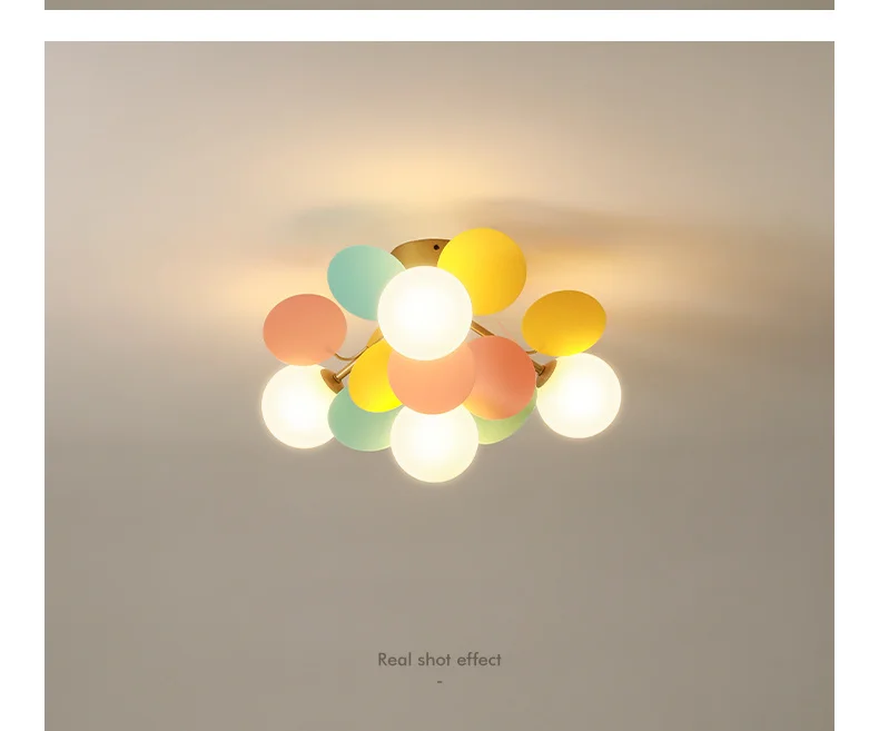 Modern Chandelier Ceiling Light Indoor Lighting For Living Room Chandeliers Home Decorative Lamps Children's Room Color Lights shell chandelier