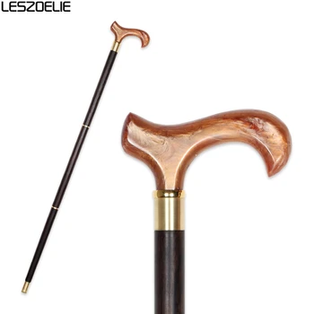 

Resin Handle Black Wooden Walking Stick Man Luxury Decorative Cane Women Fashion Elegant Walking Stick Vintage Walking Canes