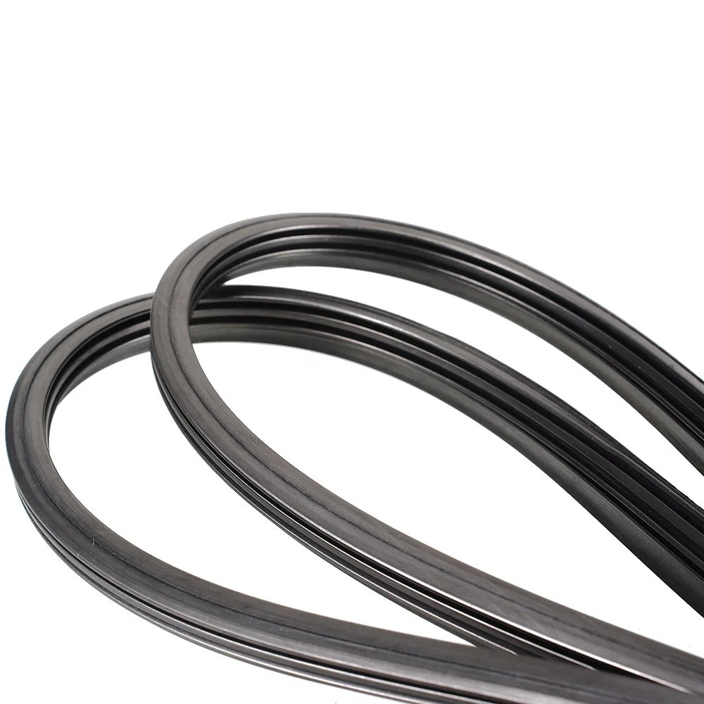 2Pcs 24 inch 6mm Rubber Car Wiper Blade Refill Universal Auto Truck Frameless Windshield Wiper Blade Refill Black