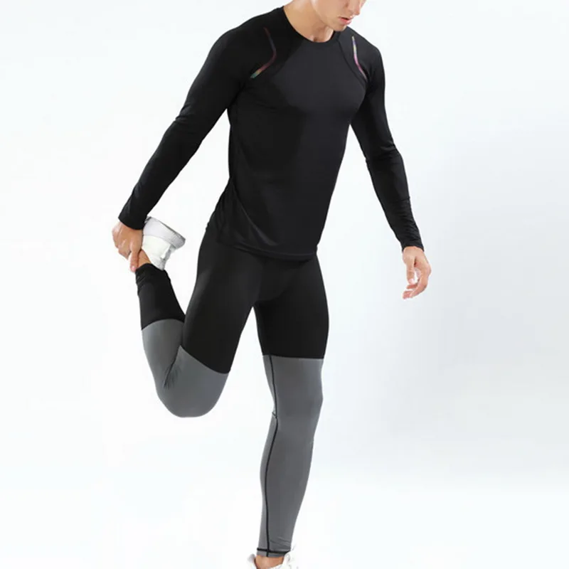 Compression Leggings Running Pants Men Bodybuilding Jogging Leggings Sports Male Gym Fitness Training Legging Quick Dry Trousers