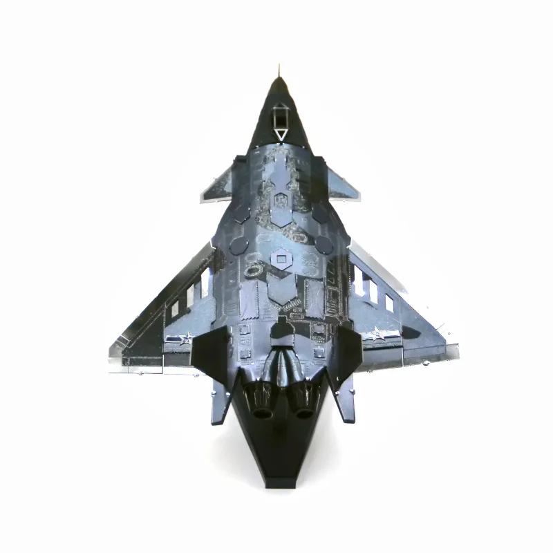Цветная J-20 металлическая Сборная модель 3D Трехмерная коллекция пазлов