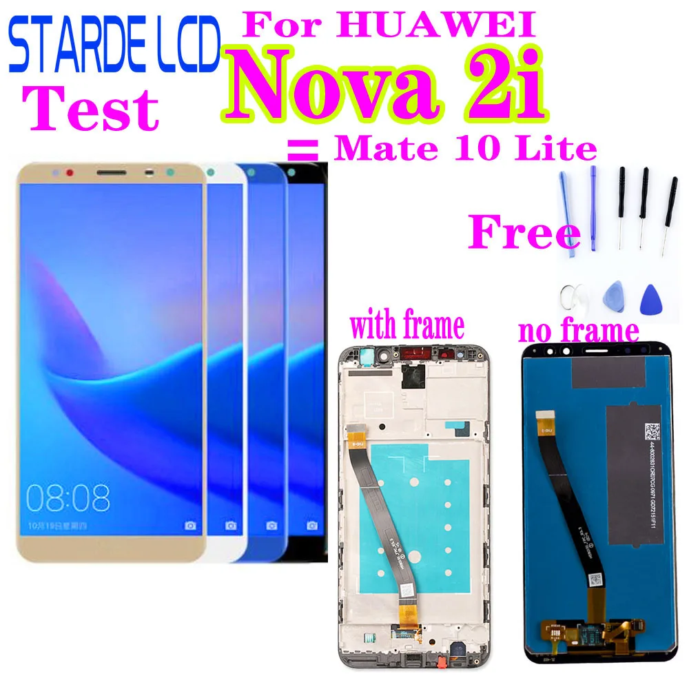 5 9 ''Nova 2i дисплей для HUAWEI Mate 10 Lite ЖК сенсорный экран Huawei Nova RNE L22/L01/02/03 LCD|Экраны