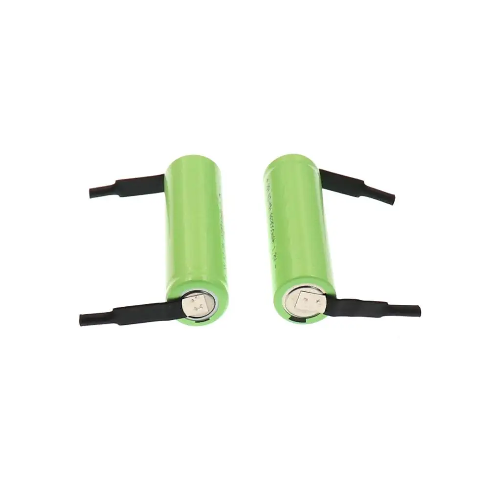 4-20 AA перезаряжаемая батарея 1,2 V 3000mAh NiMH батарея синий чехол с припоем булавки для DIY электробритва игрушечная зубная щетка