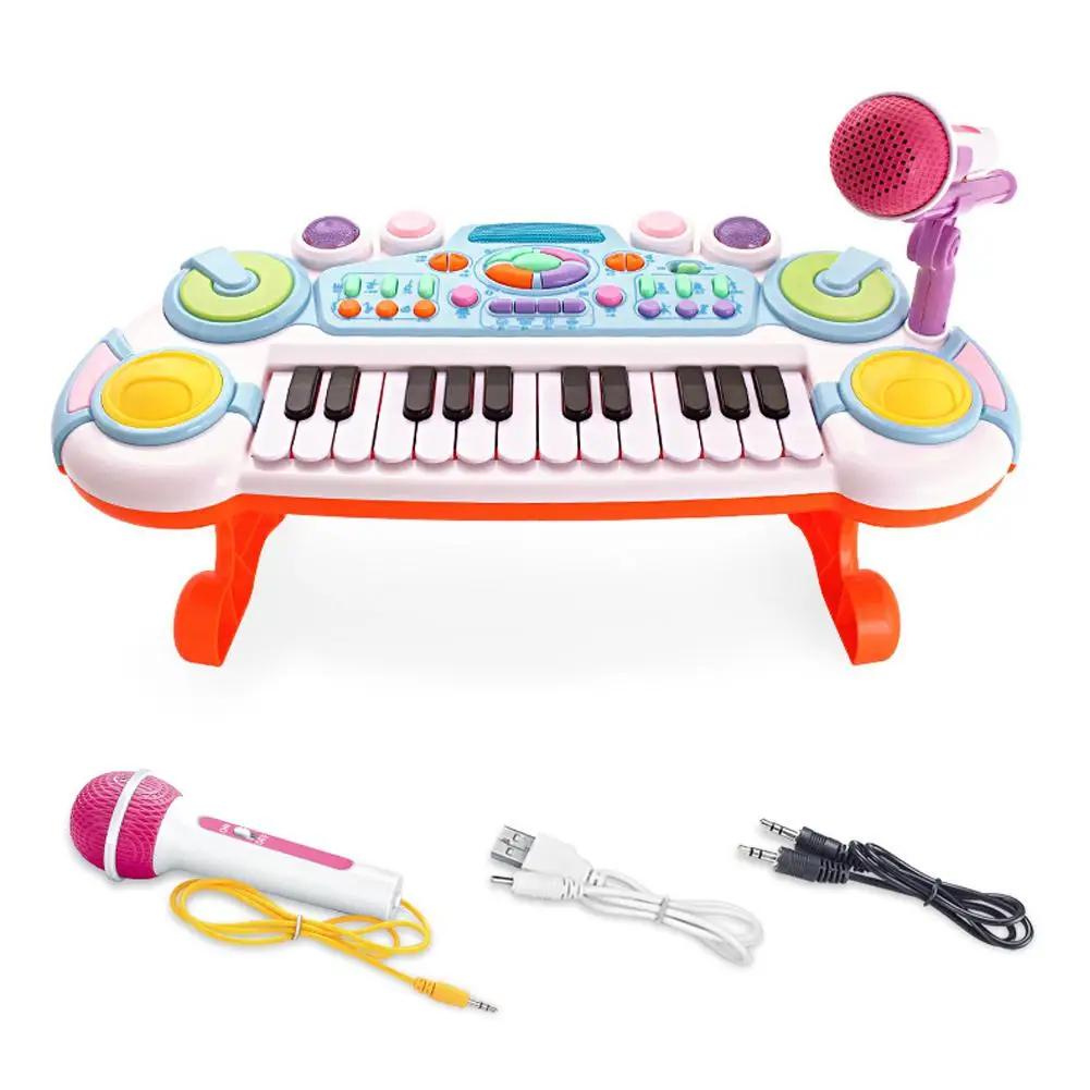 Kuulee Baby Piano игрушка малыш пластиковое музыкальное пианино раннего образования музыкальный инструмент с микрофоном