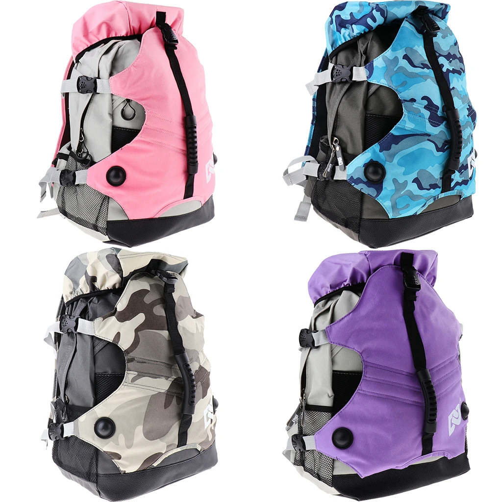 Mochila profesional para patines de ruedas, bolsa de transporte para patines en línea, zapatos de patinaje, botas, multibolsillo|Bolsas escalada| - AliExpress
