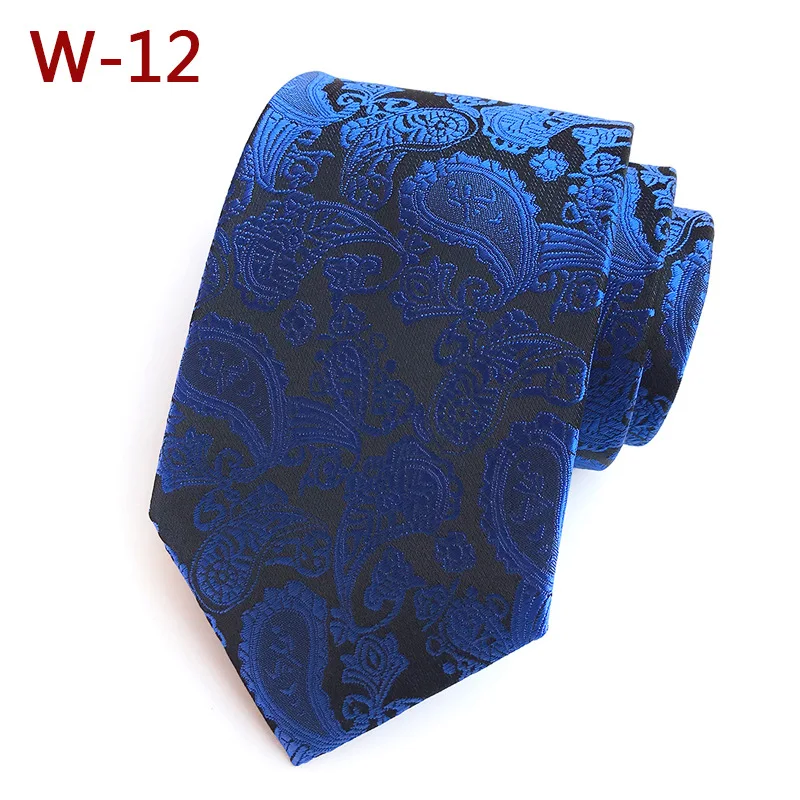 Мужской Жаккардовый тканый цветочный галстук с узором пейсли для свадебной вечеринки, праздника, элегантный галстук со стрелкой на шею из полиэстера, 8 см, облегающий галстук в деловом стиле, подарок, галстук - Цвет: Necktie