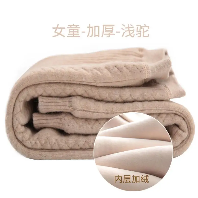 velvet camel girls Зимние детские штаны От 0 до 15 лет, Детские теплые штаны, Bew детские из шерсти ягнёнка, кашемир, брюки для девочек, леггинсы для маленьких мальчиков вязаный свитер с плюшевой подкладкой для девочек, шерстяные штаны для детей брюки - Цвет: velvet camel girls