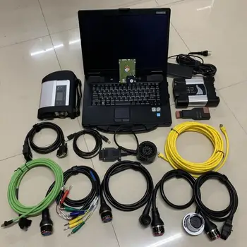 

MB Star C4 with 2020.3v hdd for bm w icom next 2in1 scanner with laptop cf-52 toughbook 4gb full set ready to work