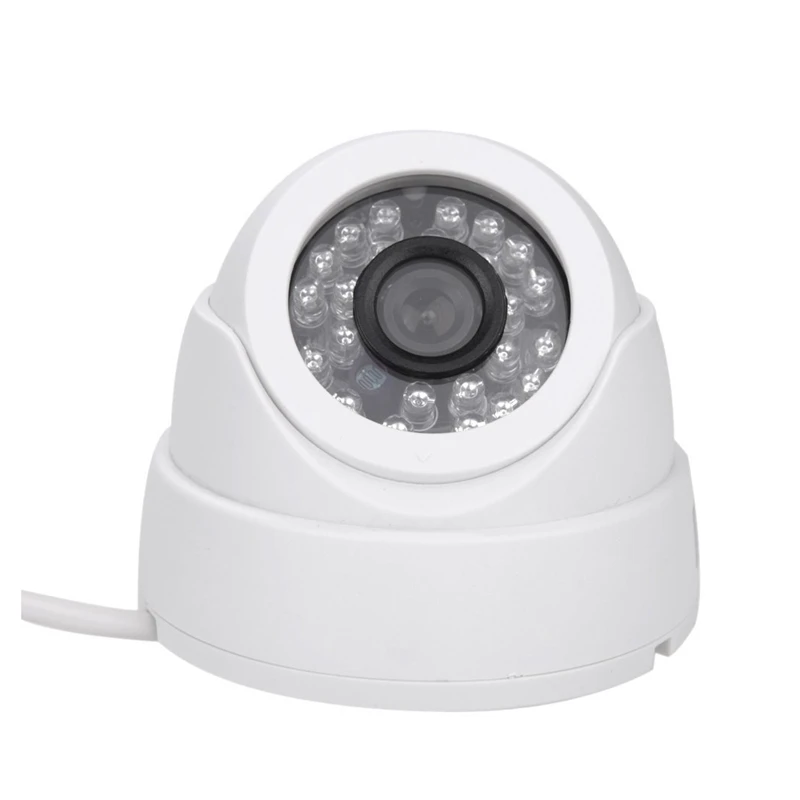 1/3 CCD 1000TVL 24 светодиодный ИК безопасности купольная CCTV камера для помещений камера 3,6 мм PAL