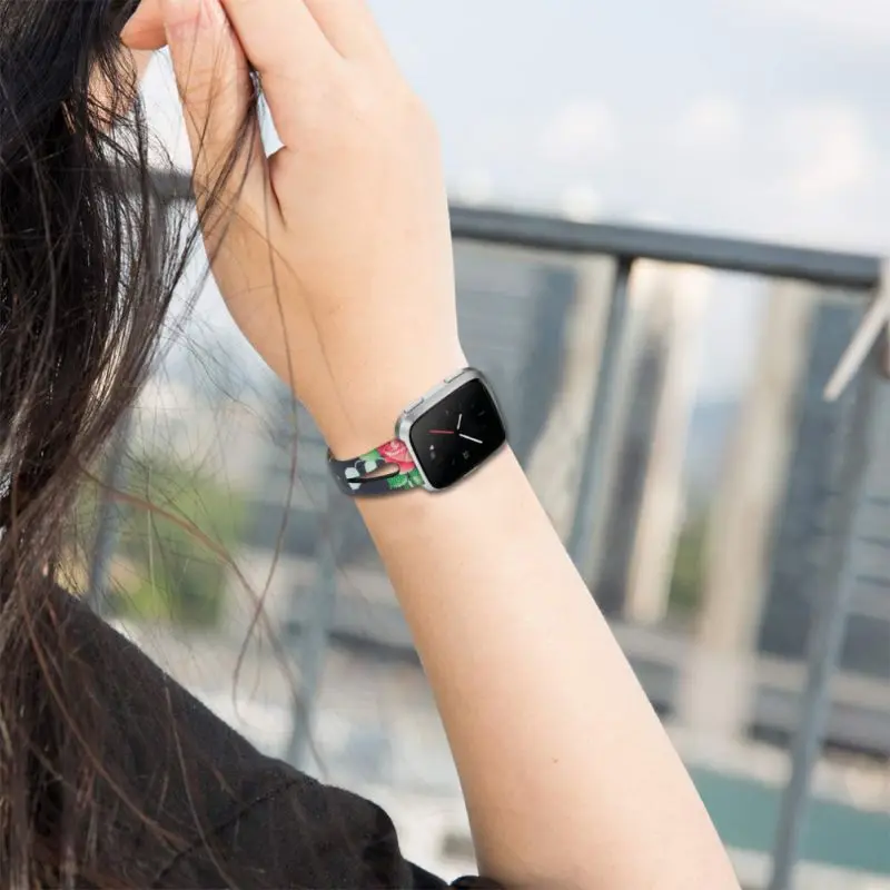 Ремешок из натуральной кожи, совместимый с/для Fitbits Versa Lite SE, часы, тонкие браслеты, Сменные аксессуары
