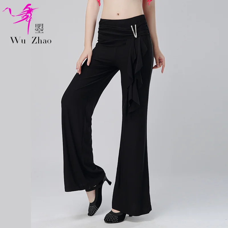 

Dance Zhao New Style Adult Women's Latin Ballroom Gymnastic Pants Versitile Fashion Modern Dance shuai jiao Loose Pants