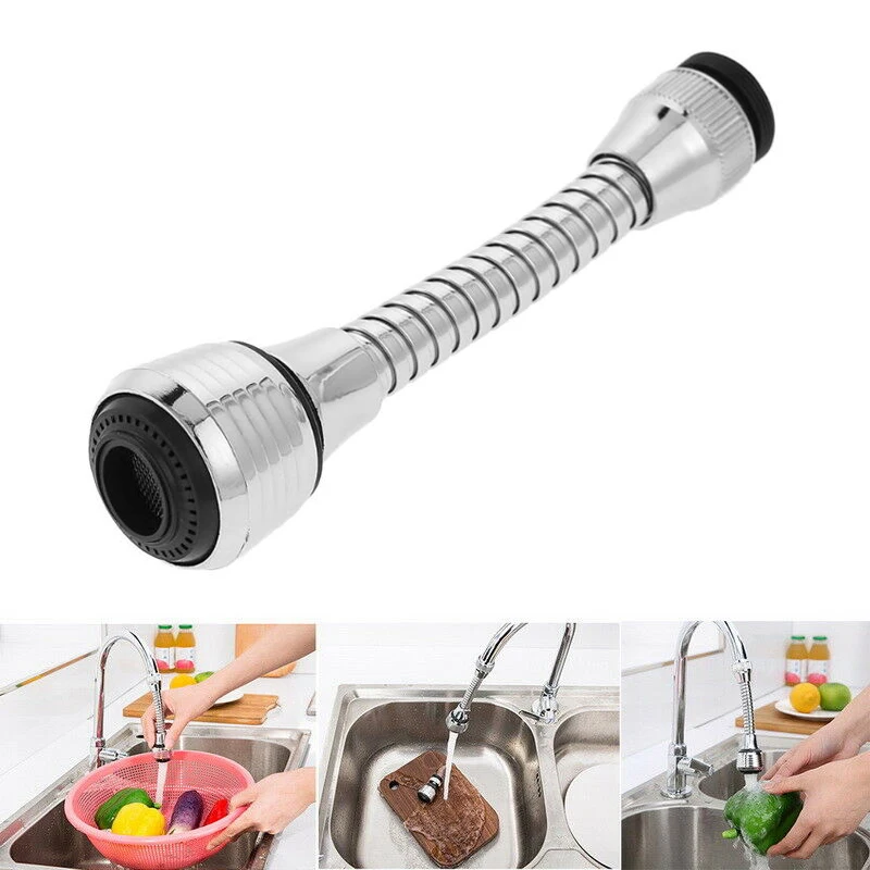 360° Kitchen Tap Head Water Saving Faucet Extender Aerator Sink US Sprayer K1W0