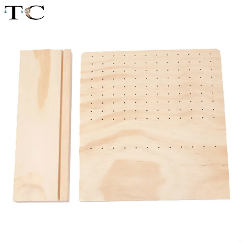 Quality Solid Wood L Plate Earrings Storage Shelf Household Jewelry Rack Earring Display Hanging Earring Jewelry Display Rack