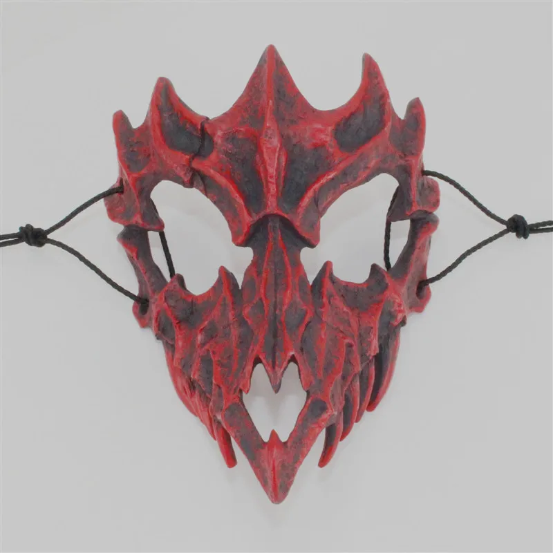 3 цвета японский Бог дракона маска Экологически чистая и натуральная Смола Маска животных Тема вечерние косплей маска тигра ручной работы - Color: O