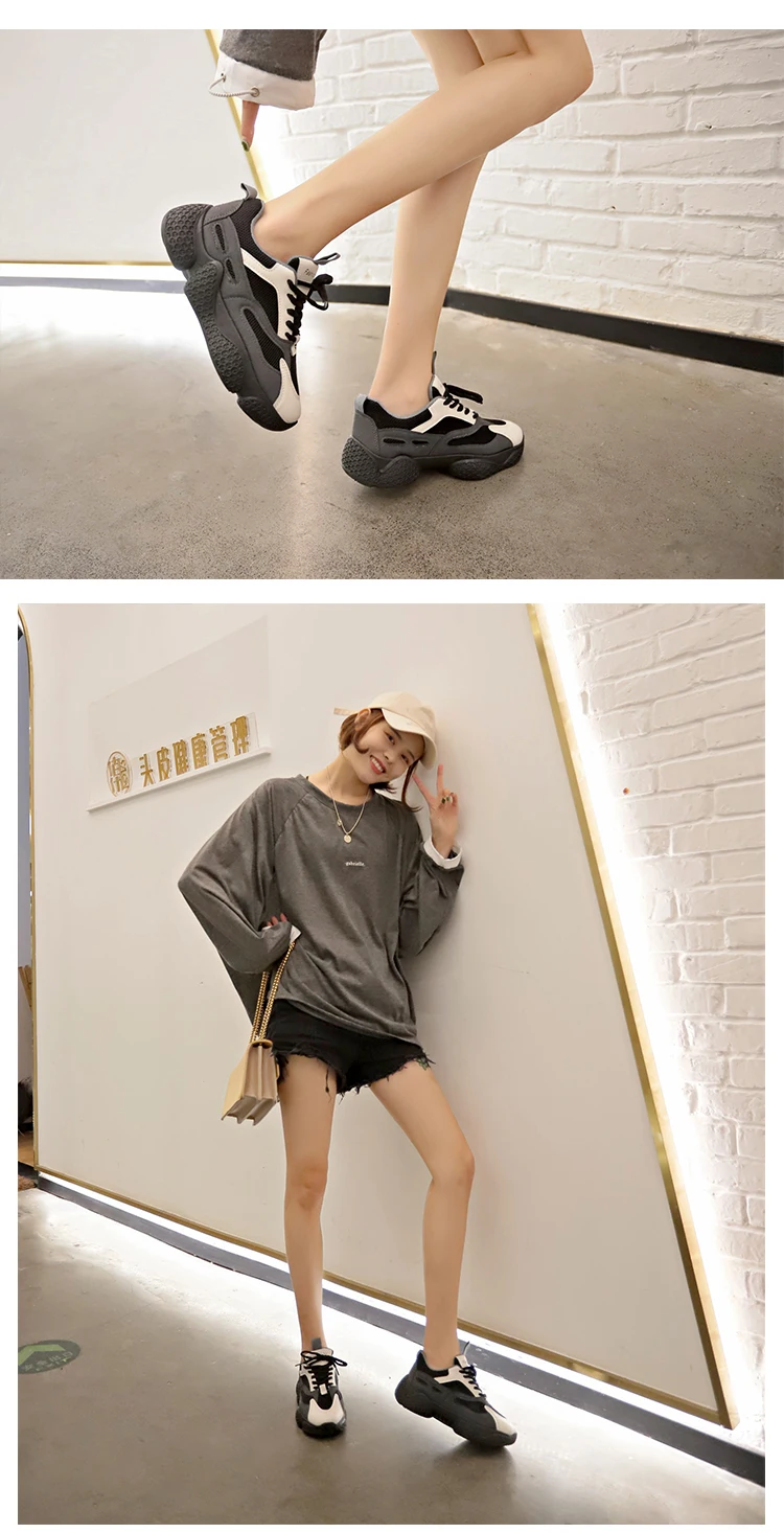 WWKK/2019 г.; Осенняя обувь; женские мокасины; zapatos mujer; кроссовки на платформе; женская прогулочная обувь со шнуровкой; повседневные Мокасины на
