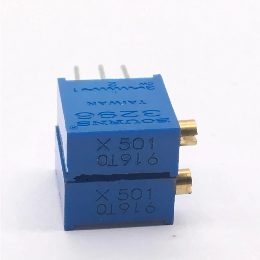 50PCS 3296 3296X Potentiometer Variable Resistor Trimpot Trimmer 1K 2K 5K 10K 20K 50K 100K 200K 500K 1M ohm 100R 200R 500R