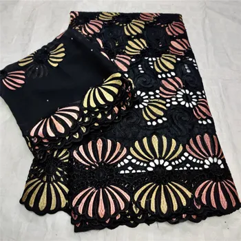 

Swiss lace fabric 2020 embroidery African lace fabrics 100% cotton Dry lace Swiss voile lace in Switzerland 4L03412