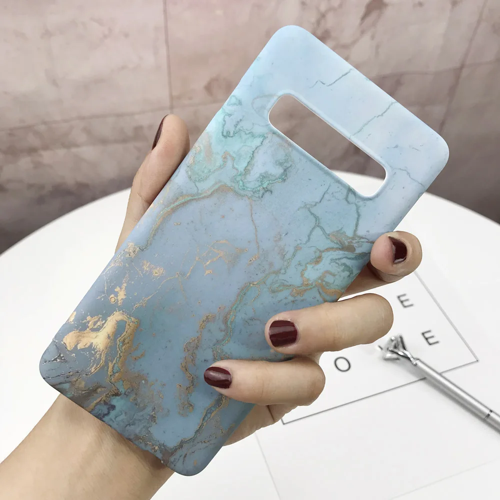 14 Жесткий ПК Мрамор чехол для телефона для samsung Galaxy S10 S9 S8 плюс S10E S7 Edge Note 9 8 10 Plus чехол накладка ультра тонкий Пластик оболочки - Цвет: 14
