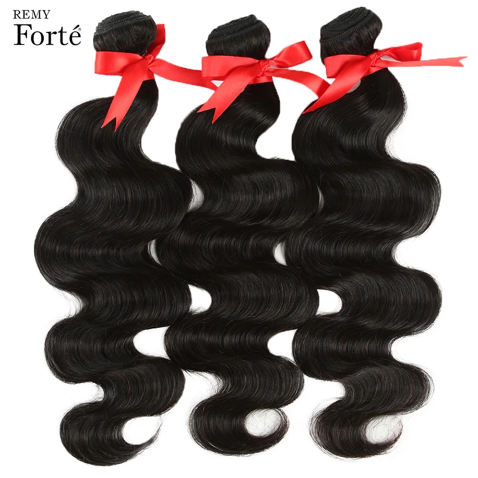 Реми Форте 30 дюймов Реми бразильский человеческих волос Ткань Связки объемная волна естественный Цвет человеческих волос Связки для