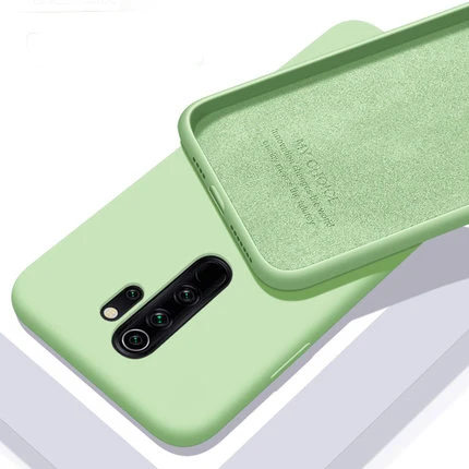 Для Xiaomi Redmi Note 8 Pro чехол мягкий жидкий силиконовый тонкий чехол для кожи защитный чехол для Xiaomi Redmi Note 8 8pro note8 - Цвет: green