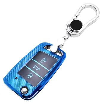 

Suitable for Volkswagen carbon fiber car key case, 20 new maiteng B8 bags, 17 Passat CC buckle special protective case