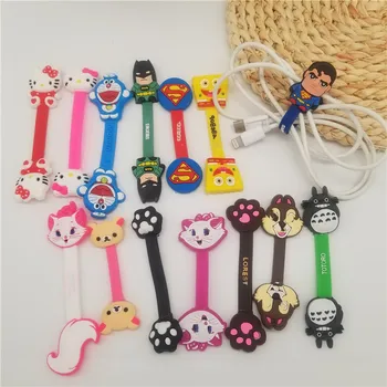 

50Pcs Cable Organizer Bobbin Winder Protector Wire Cord Management Marker Holder Cover For Earphone iPhone Sansung MP3 USB