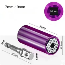 Универсальная головка гаечного ключа с крутящим моментом, набор патронов, храповая втулка, гаечный ключ, волшебная ручка, инструмент llave de trinquete